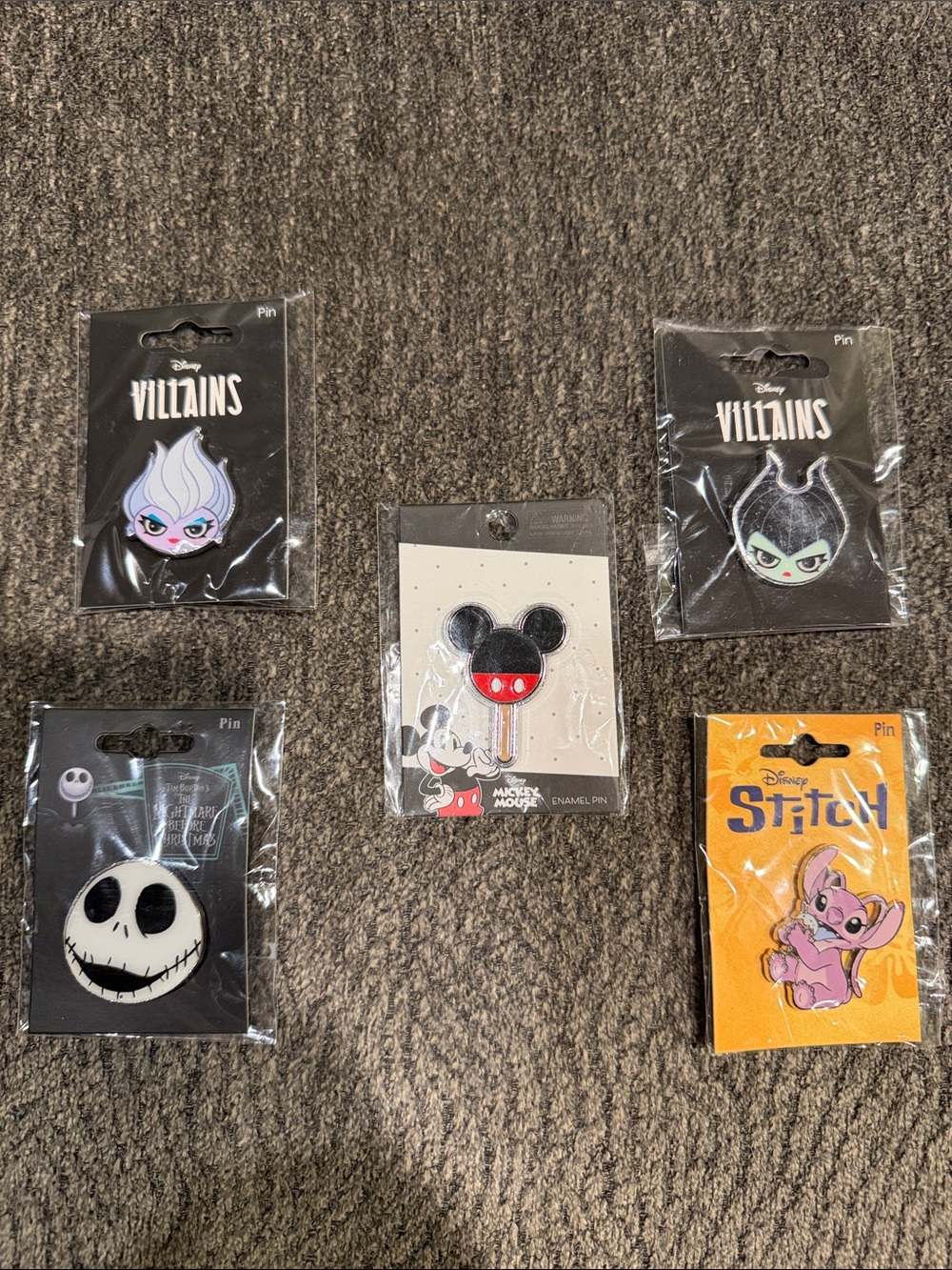 Disney Mickey Mouse Popsicle Enamel Pin - Black, Red, Cream
